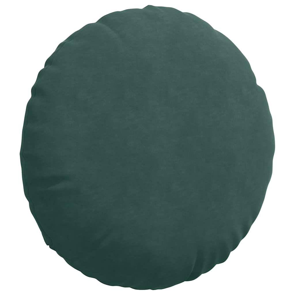 Ülőpárnák 2 pcs Sötétzöld Ø 80 x 29 cm Bársony