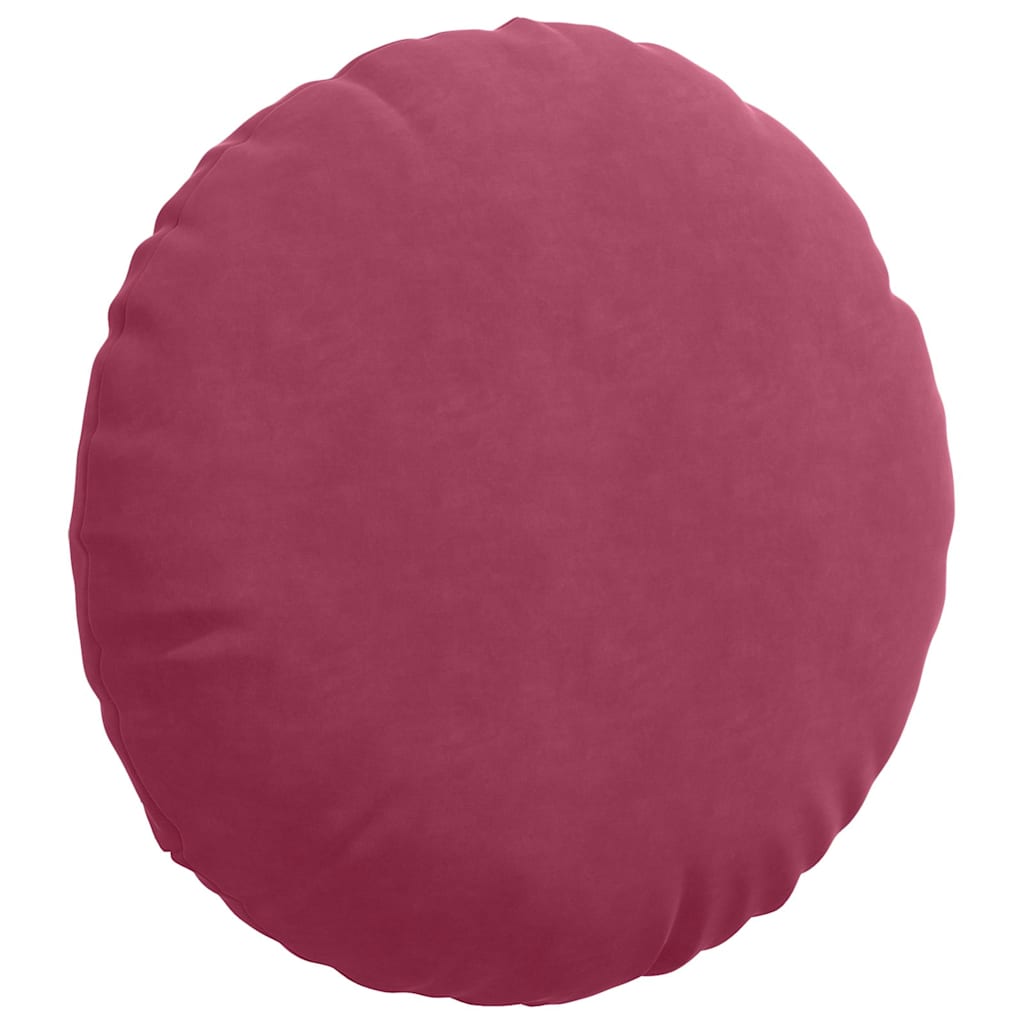 Ülőpárnák 2 pcs Bordó Ø 80 x 29 cm Bársony