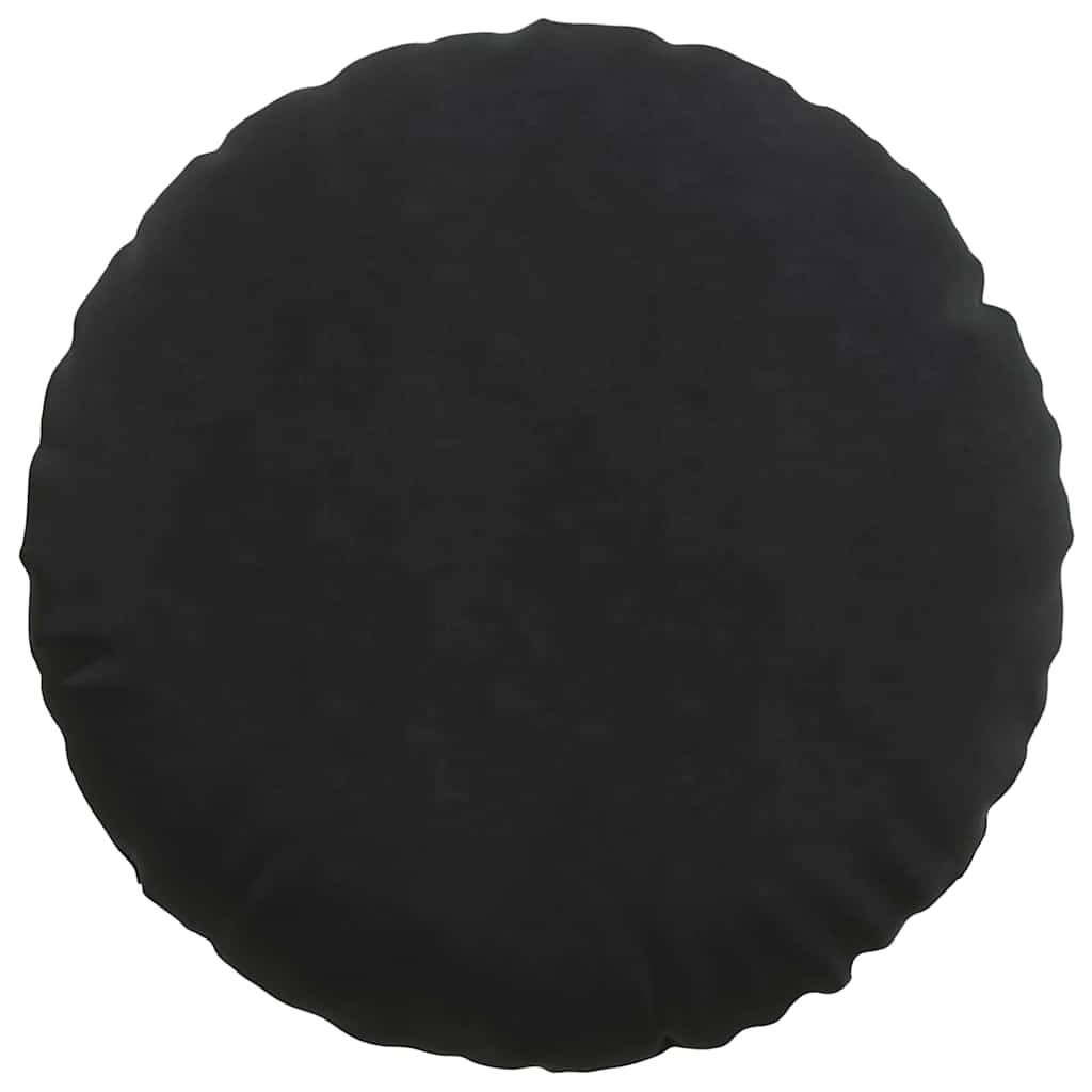 Ülőpárnák 2 pcs Fekete Ø 80 x 29 cm Bársony