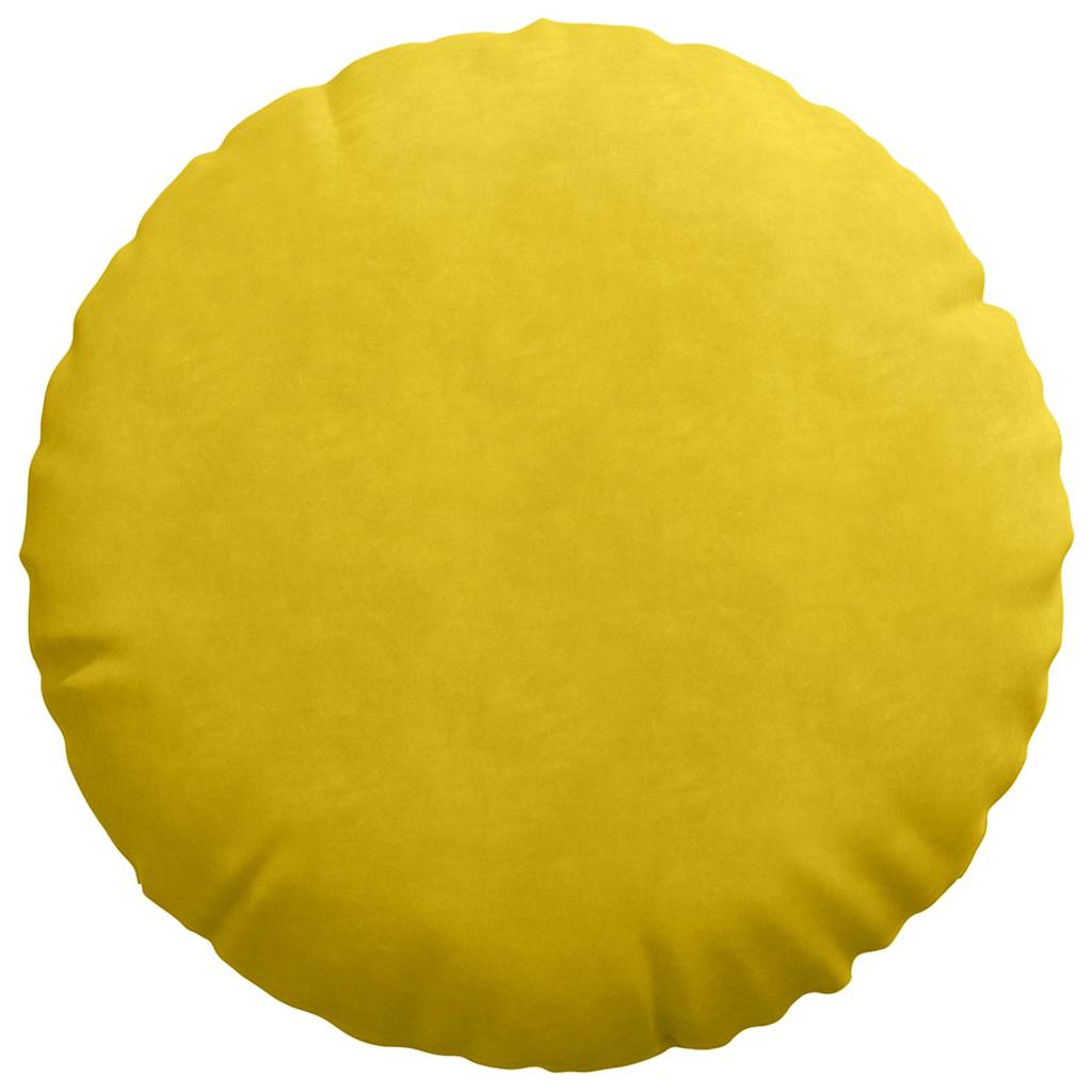 Ülőpárnák 2 pcs Sárga Ø 80 x 29 cm Bársony