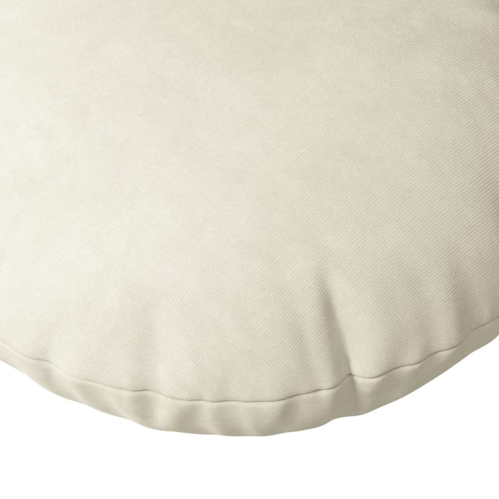 Ülőpárnák 2 pcs Krém Ø 80 x 29 cm Bársony