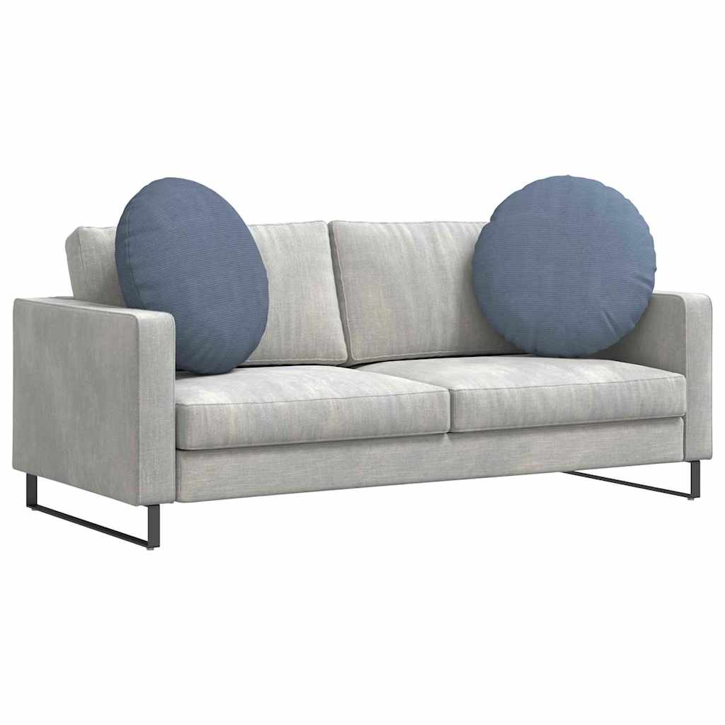Ülőpárnák 2 pcs Kék Ø 80 cm Bársonyos szövet