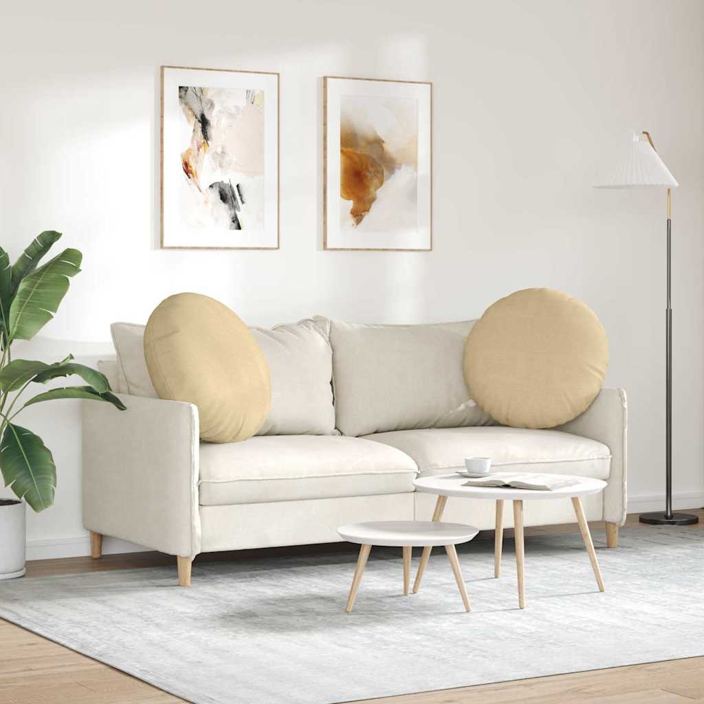Ülőpárnák 2 pcs Szürke zöld Ø 80 cm Bársonyos szövet