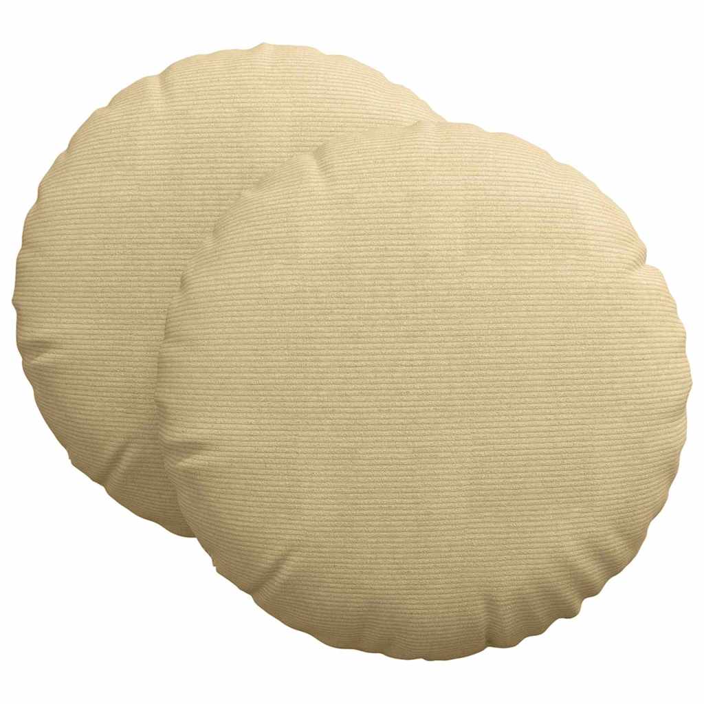 Ülőpárnák 2 pcs Szürke zöld Ø 80 cm Bársonyos szövet