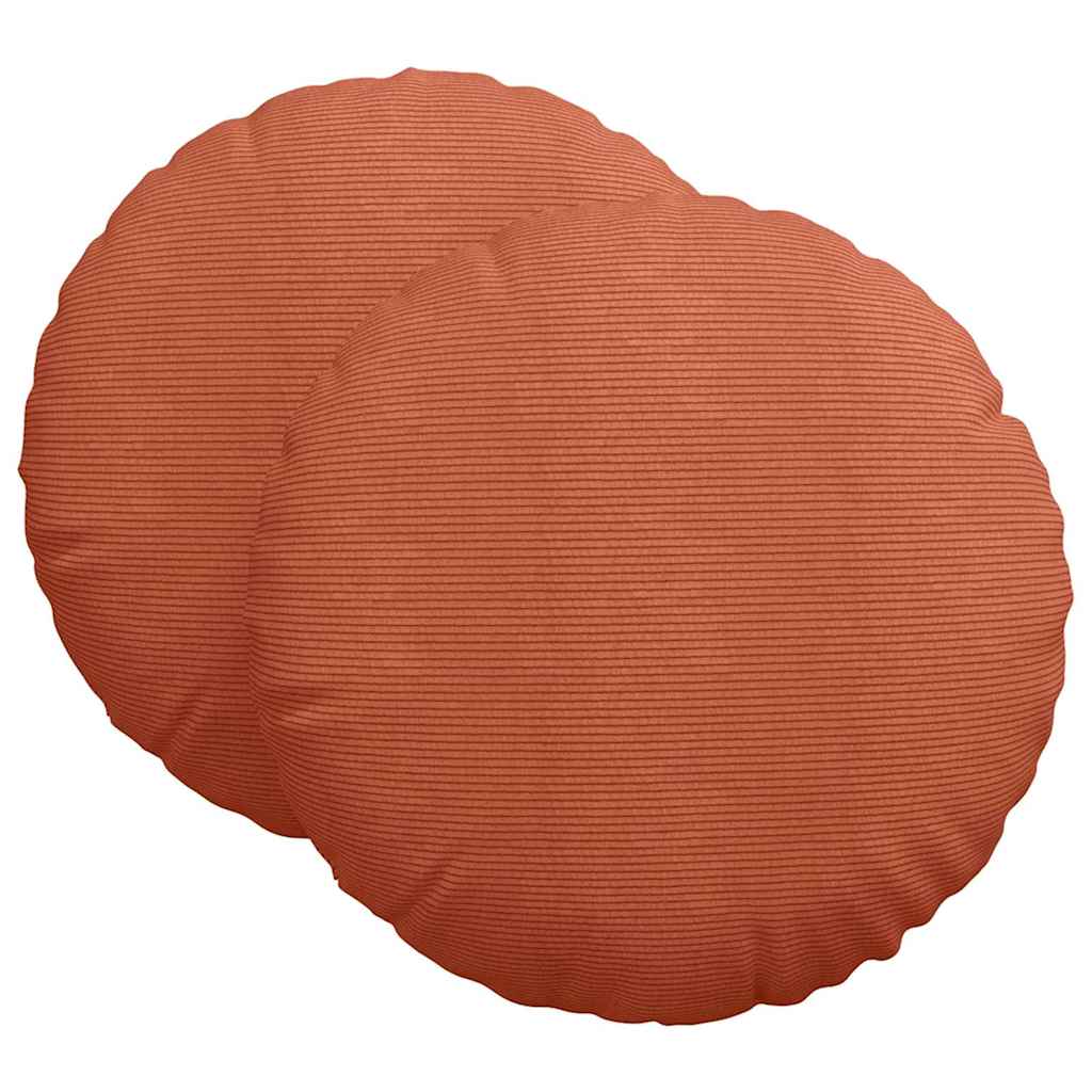 Ülőpárnák 2 pcs Piros Narancs Ø 80 cm Bársonyos szövet