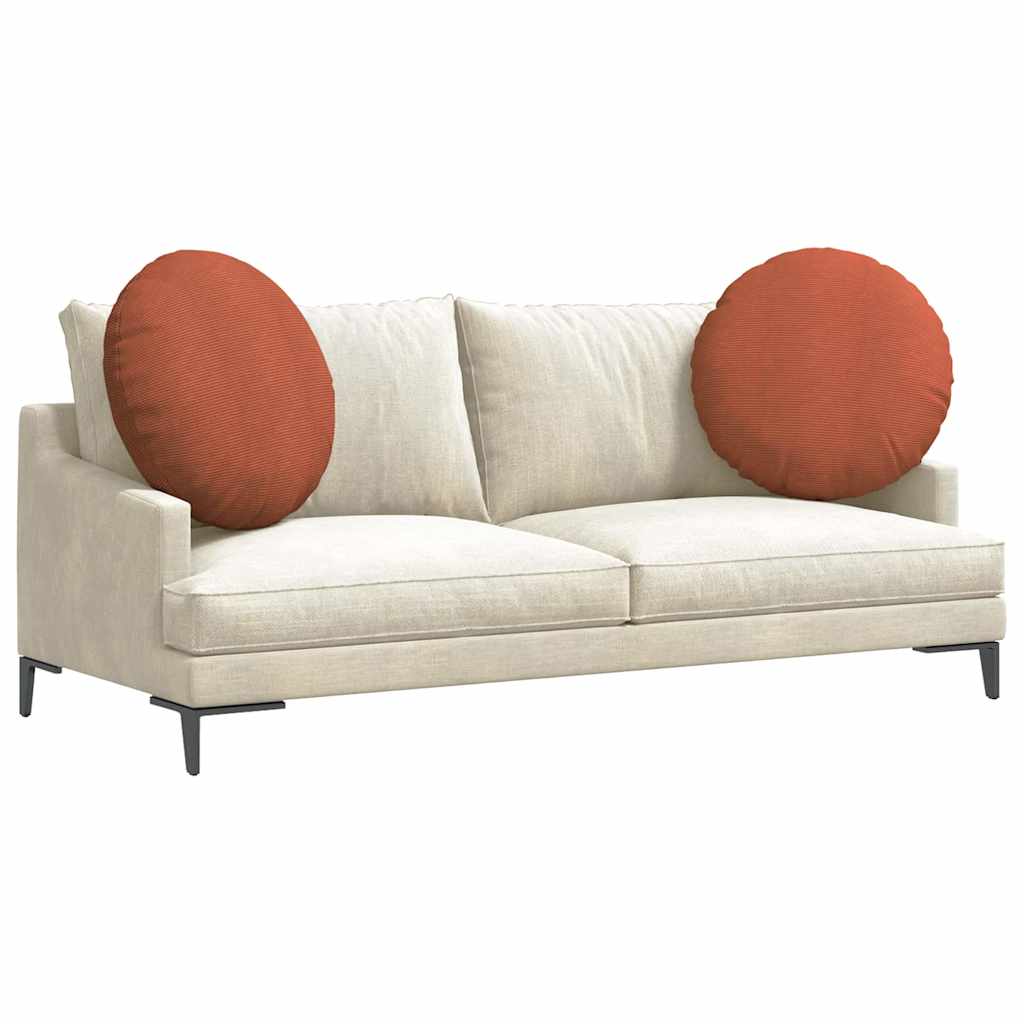 Ülőpárnák 2 pcs Piros Narancs Ø 80 cm Bársonyos szövet