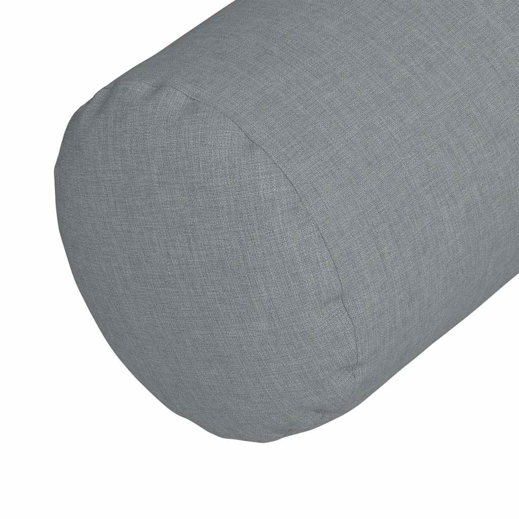 Hengerpárnák 2 pcs Világosszürke Ø 15 x 40 cm szövet