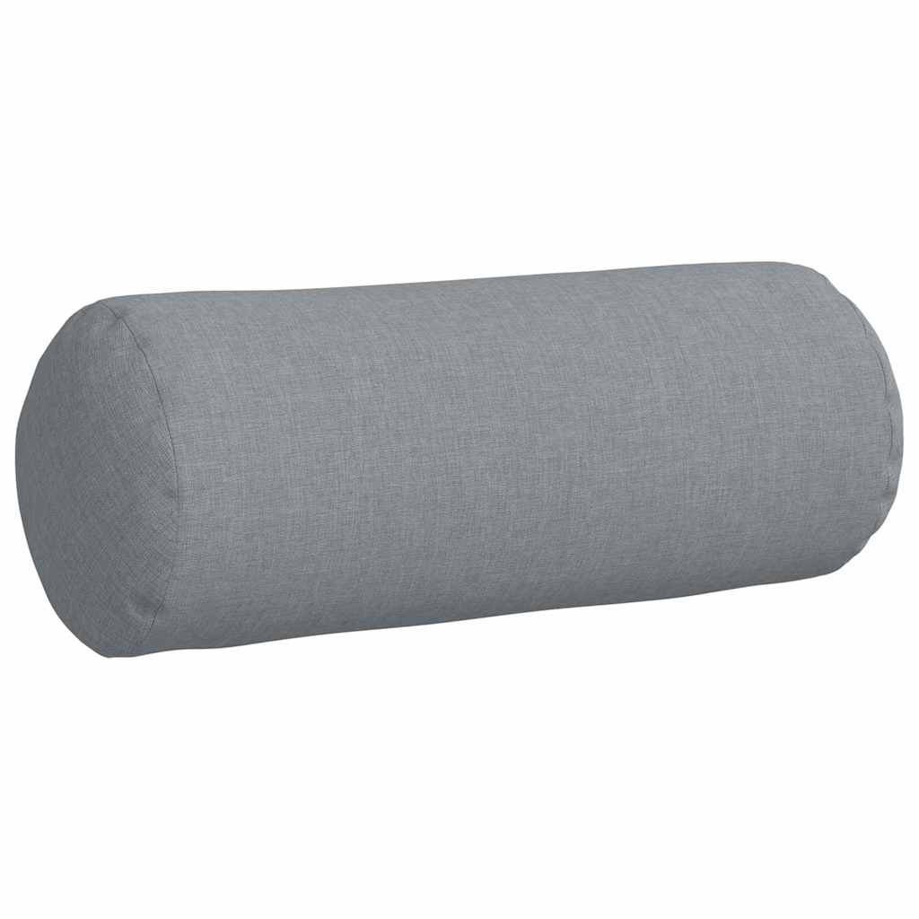 Hengerpárnák 2 pcs Világosszürke Ø 15 x 40 cm szövet