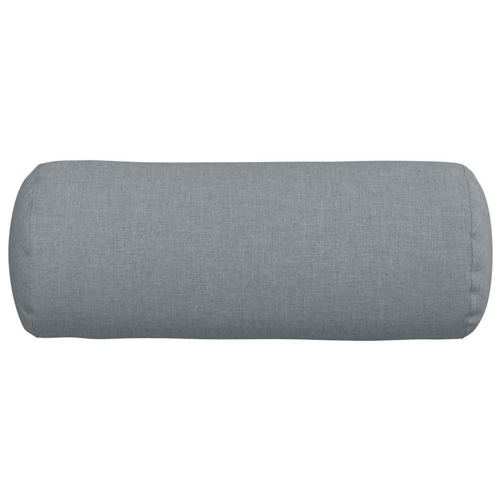 Hengerpárnák 2 pcs Világosszürke Ø 15 x 40 cm szövet