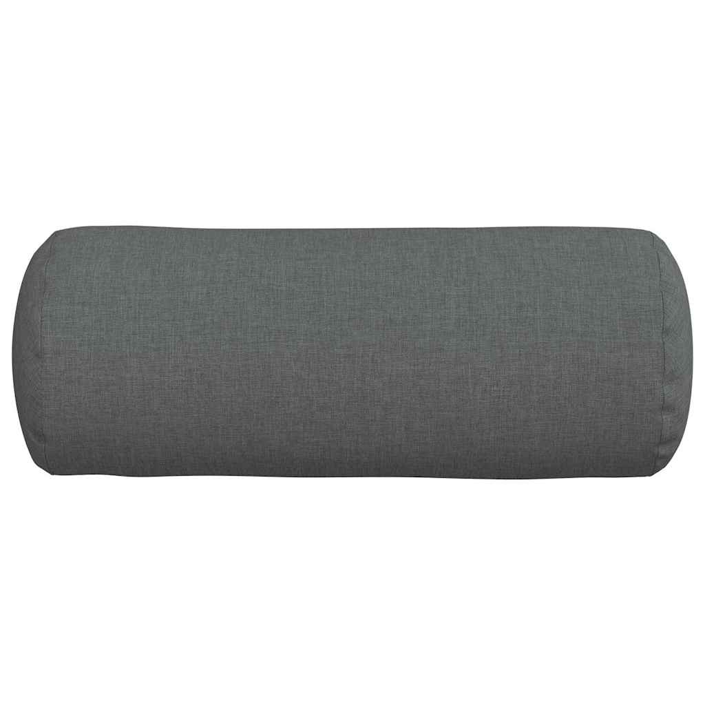 Hengerpárnák 2 pcs Sötétszürke Ø 15 x 40 cm szövet
