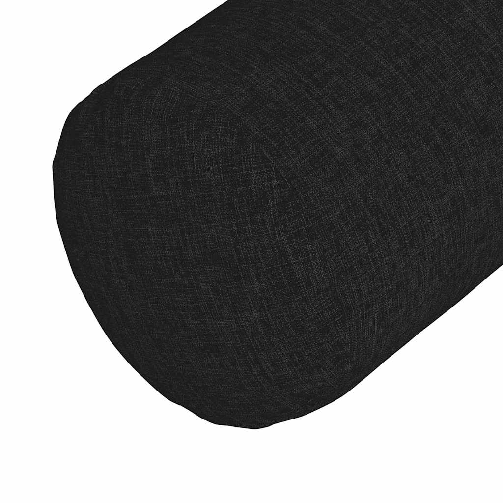 Hengerpárnák 2 pcs Fekete Ø 15 x 40 cm szövet