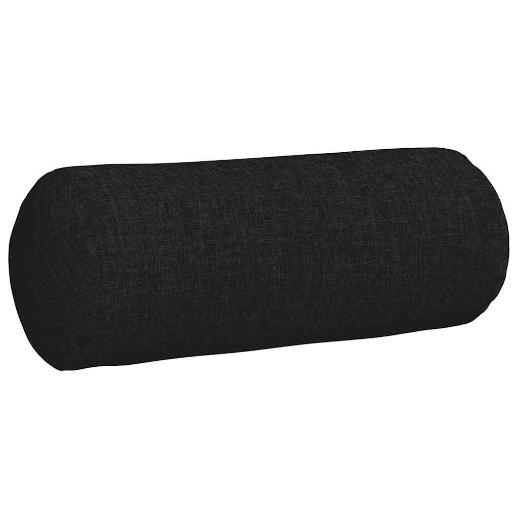 Hengerpárnák 2 pcs Fekete Ø 15 x 40 cm szövet