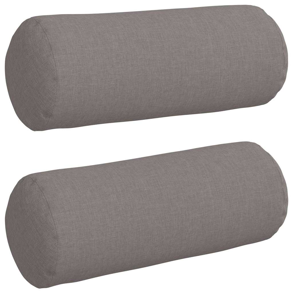 Hengerpárnák 2 pcs Tópszínű Ø 15 x 40 cm szövet