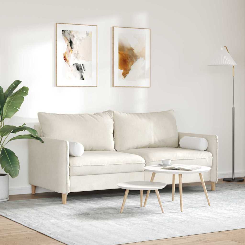 Hengerpárnák 2 pcs Fehér Ø 15 x 40 cm szövet