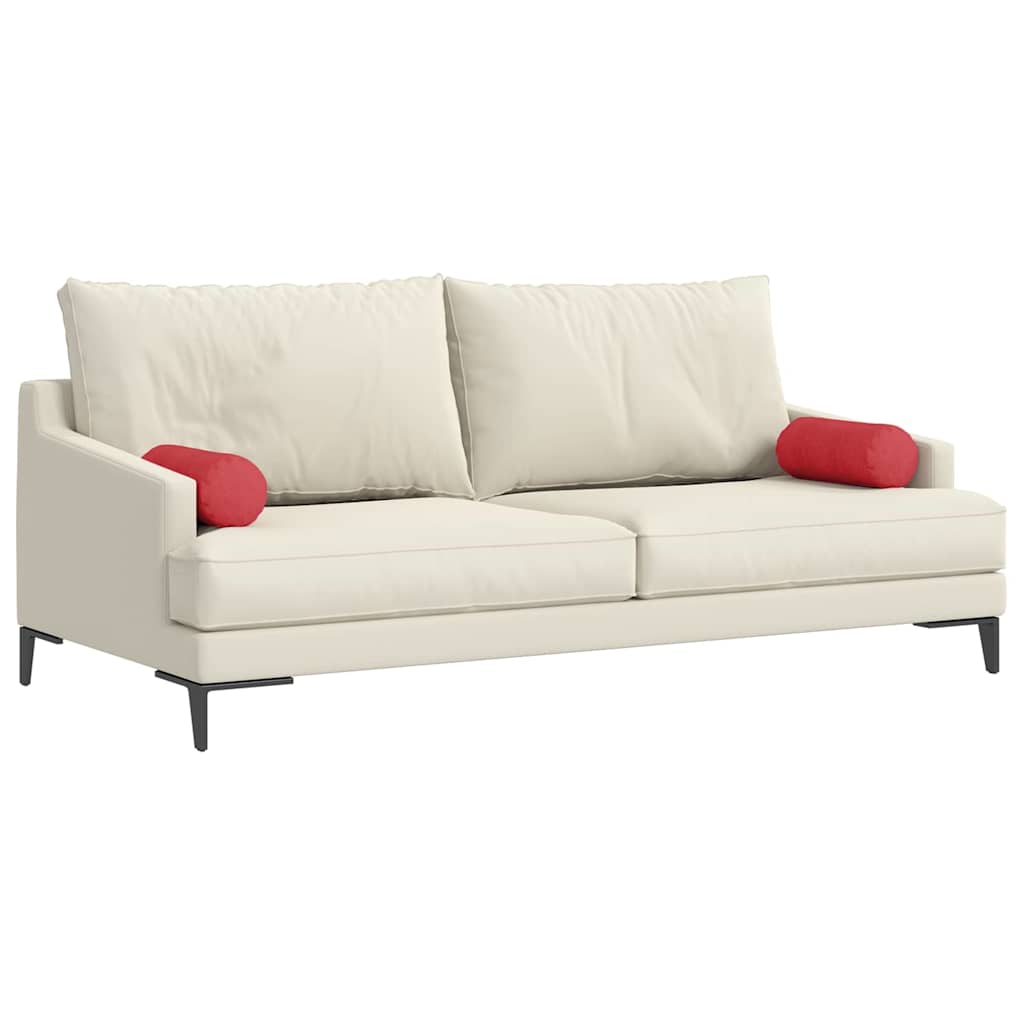 Hengerpárnák 2 pcs Piros Ø 15 x 40 cm szövet