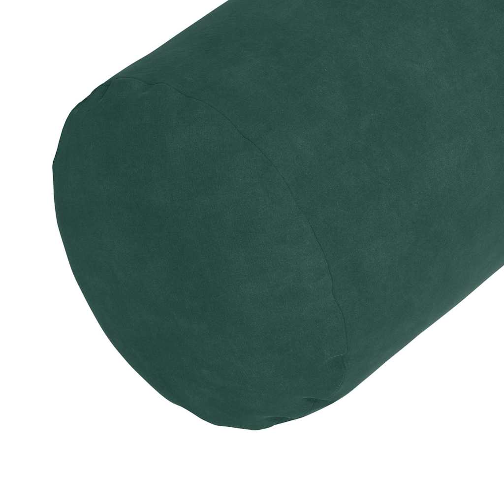 Hengerpárnák 2 pcs Sötétzöld Ø 15 x 40 cm Bársonyos szövet
