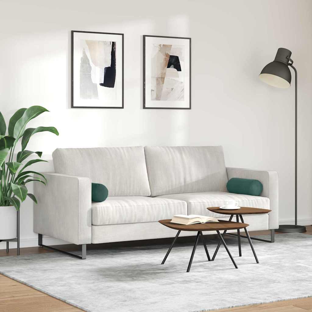 Hengerpárnák 2 pcs Sötétzöld Ø 15 x 40 cm Bársonyos szövet