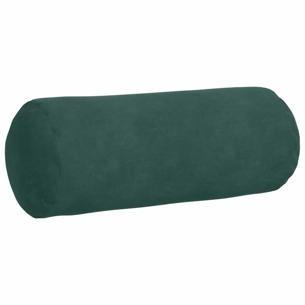 Hengerpárnák 2 pcs Sötétzöld Ø 15 x 40 cm Bársonyos szövet