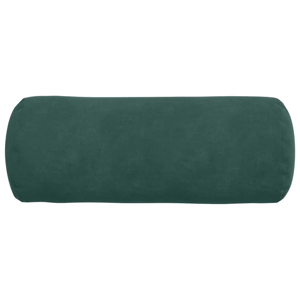 Hengerpárnák 2 pcs Sötétzöld Ø 15 x 40 cm Bársonyos szövet