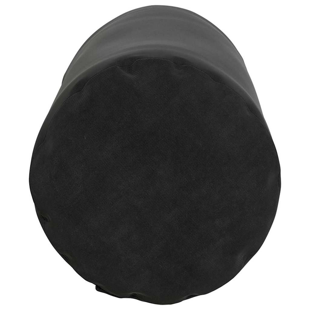 Hengerpárnák 2 pcs Fekete Ø 15 x 40 cm Bársonyos szövet
