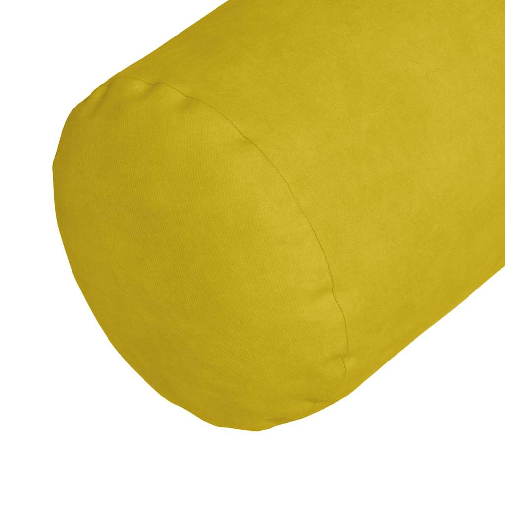 Hengerpárnák 2 pcs Sárga Ø 15 x 40 cm Bársonyos szövet