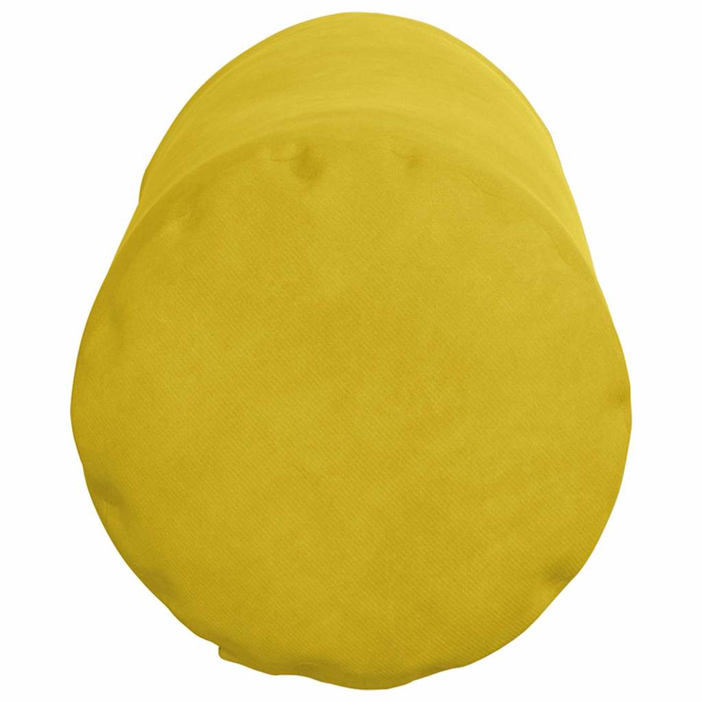 Hengerpárnák 2 pcs Sárga Ø 15 x 40 cm Bársonyos szövet