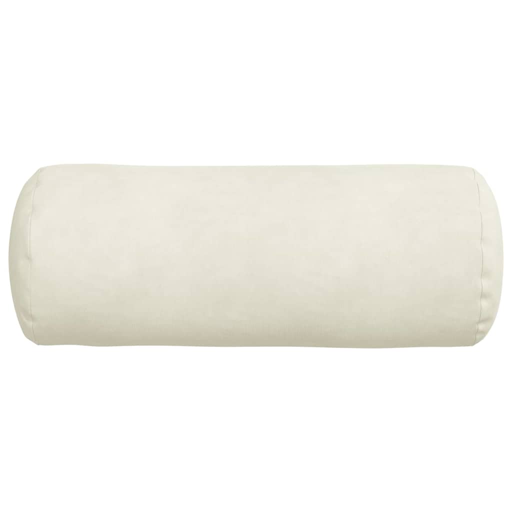 Hengerpárnák 2 pcs Krém Ø 15 x 40 cm Bársonyos szövet