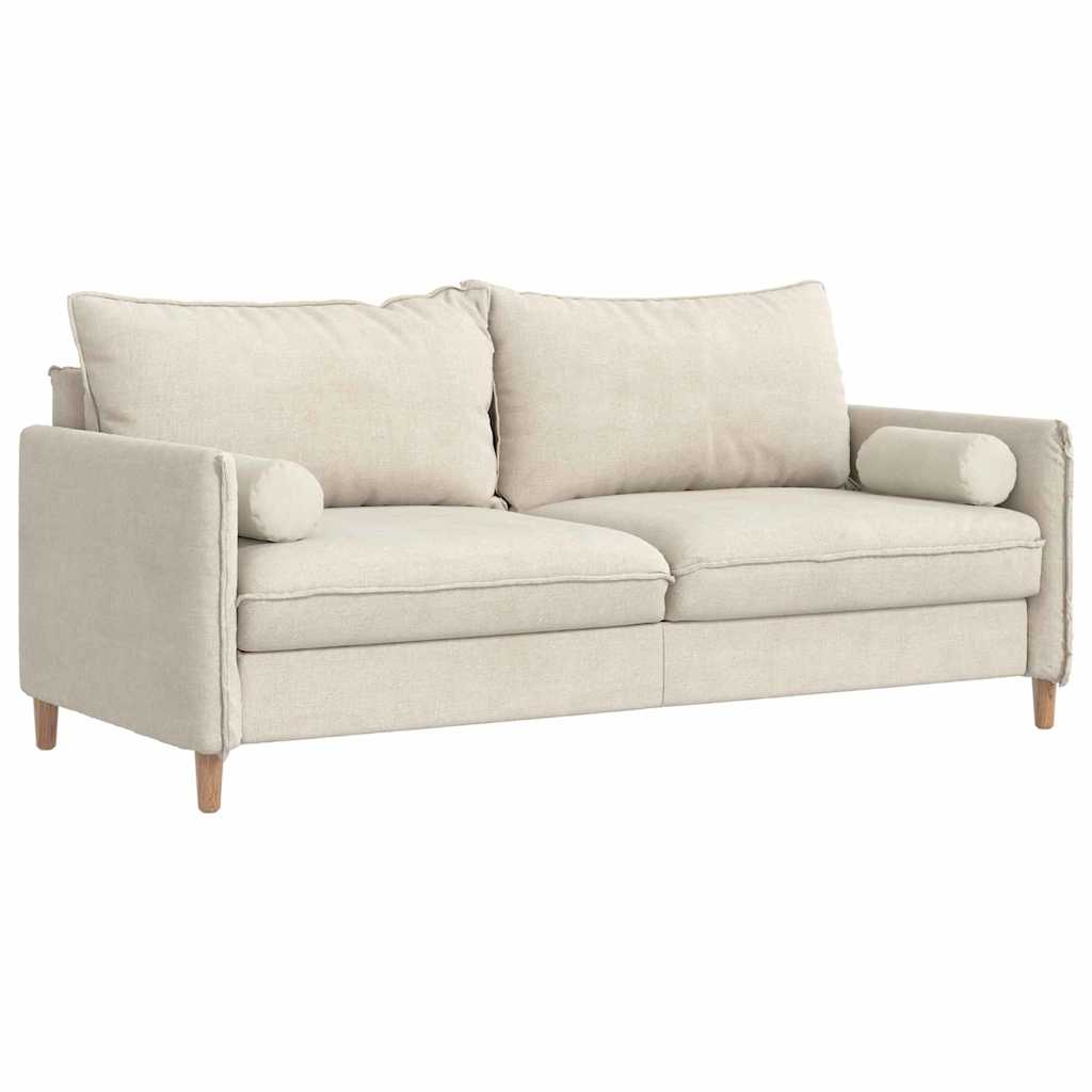 Hengerpárnák 2 pcs Krém Ø 15 x 40 cm Bársonyos szövet