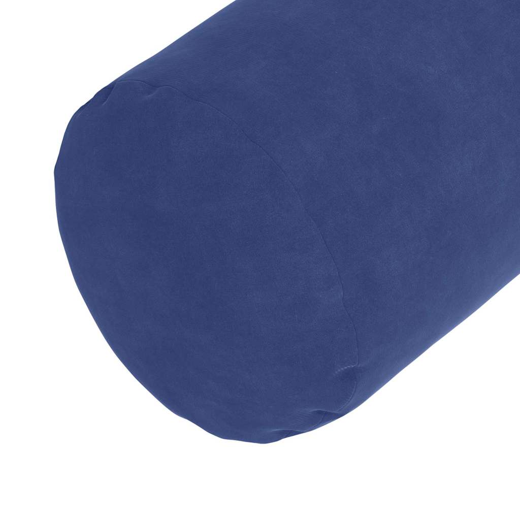 Hengerpárnák 2 pcs Rendőrségi kék Ø 15 x 40 cm Bársonyos szövet