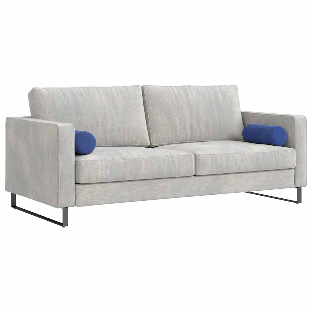 Hengerpárnák 2 pcs Rendőrségi kék Ø 15 x 40 cm Bársonyos szövet