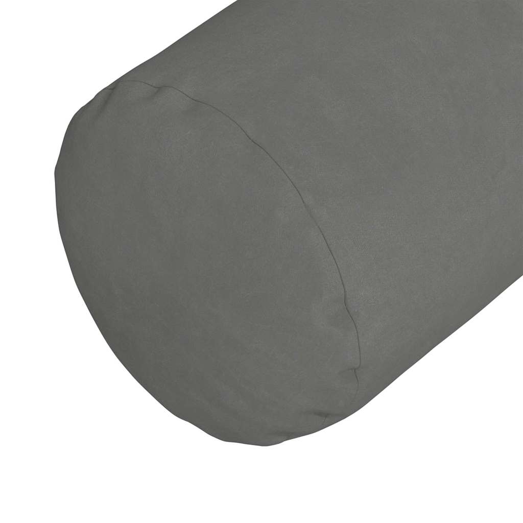 Hengerpárnák 2 pcs Sötétszürke Ø 15 x 40 cm Mikroszálas Szövet