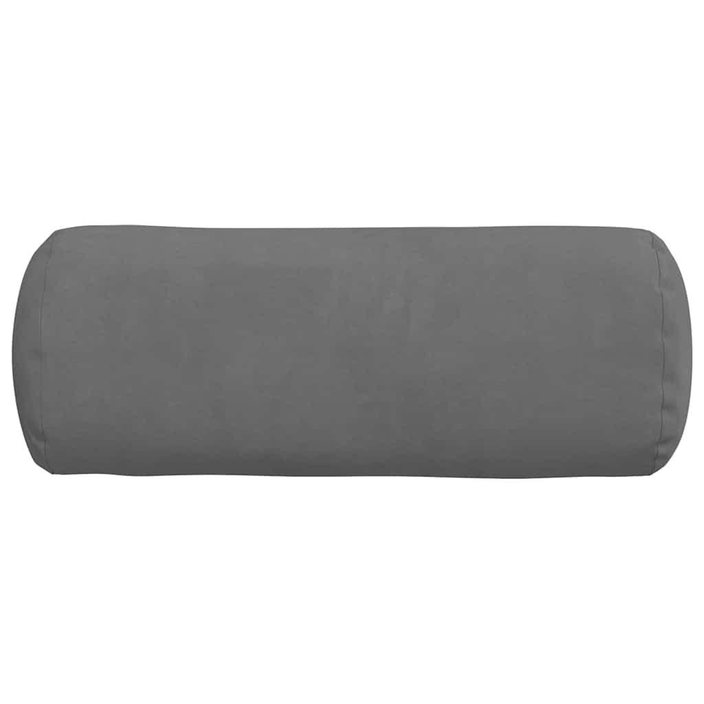 Hengerpárnák 2 pcs Sötétszürke Ø 15 x 40 cm Mikroszálas Szövet