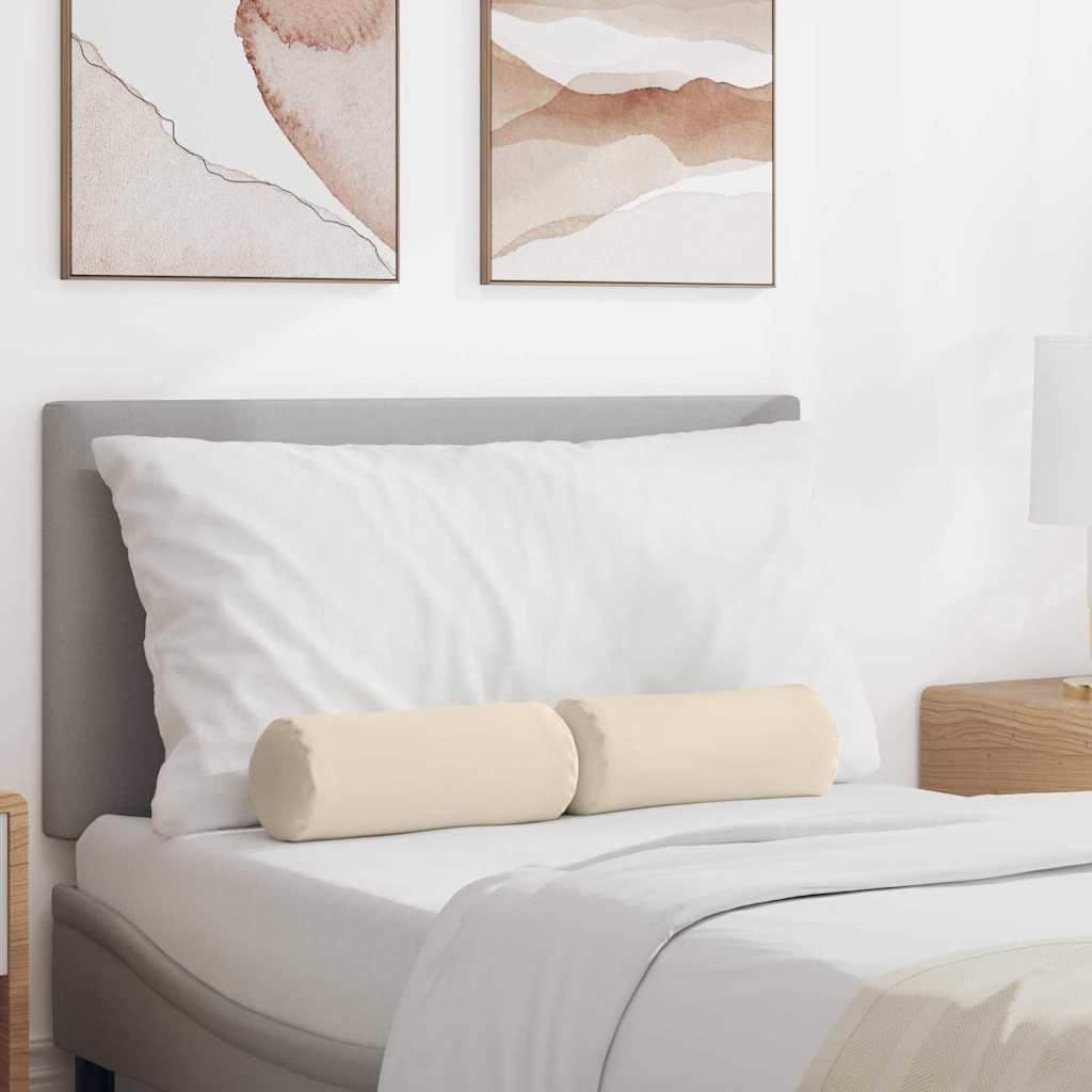 Hengerpárnák 2 pcs Bézs Ø 15 x 40 cm Mikroszálas Szövet