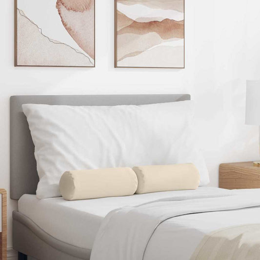 Hengerpárnák 2 pcs Bézs Ø 15 x 40 cm Mikroszálas Szövet