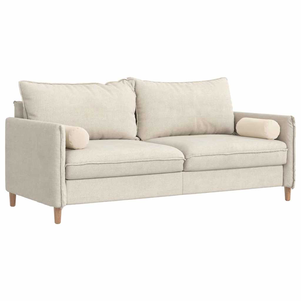 Hengerpárnák 2 pcs Bézs Ø 15 x 40 cm Mikroszálas Szövet