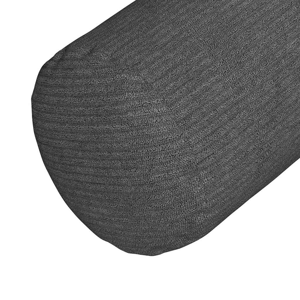 Hengerpárnák 2 pcs Sötétszürke Ø 15 x 40 cm Bársonyos szövet