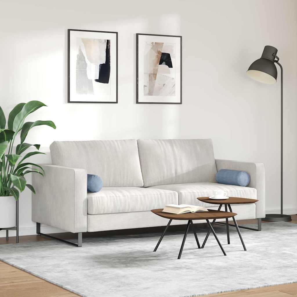 Hengerpárnák 2 pcs Kék Ø 15 x 40 cm Bársonyos szövet
