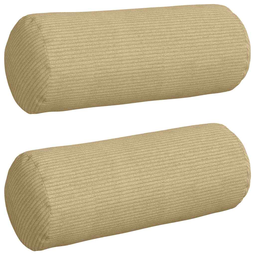 Hengerpárnák 2 pcs Szürke zöld Ø 15 x 40 cm Bársonyos szövet