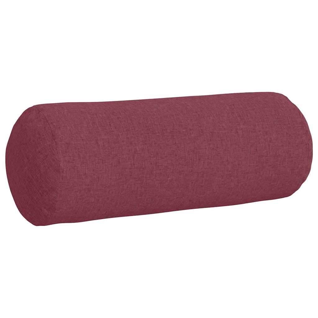 Hengerpárnák 2 pcs Bordó Ø 25 x 70 cm szövet