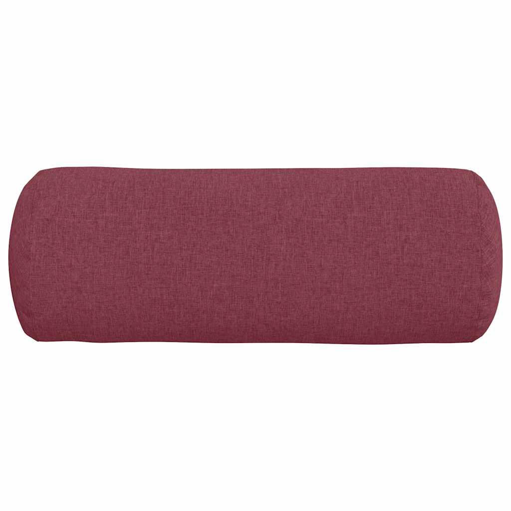 Hengerpárnák 2 pcs Bordó Ø 25 x 70 cm szövet
