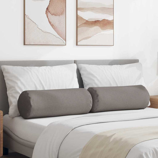 Hengerpárnák 2 pcs Tópszínű Ø 25 x 70 cm szövet