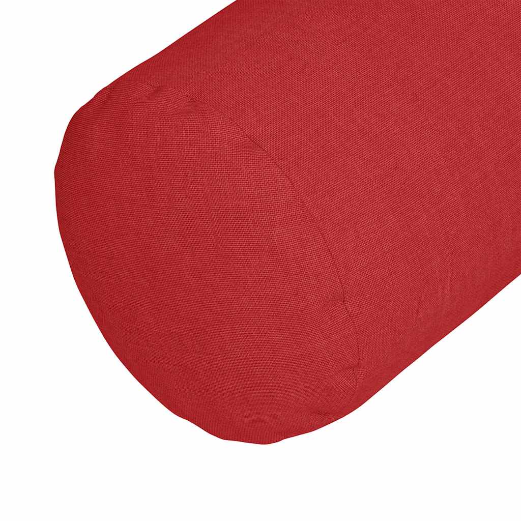 Hengerpárnák 2 pcs Piros Ø 25 x 70 cm szövet