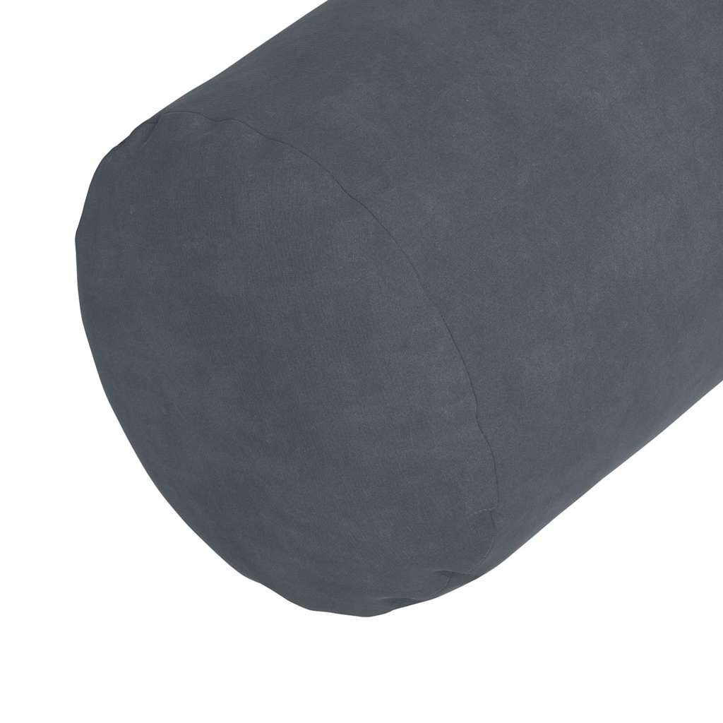 Hengerpárnák 2 pcs Sötétszürke Ø 25 x 70 cm Bársonyos szövet