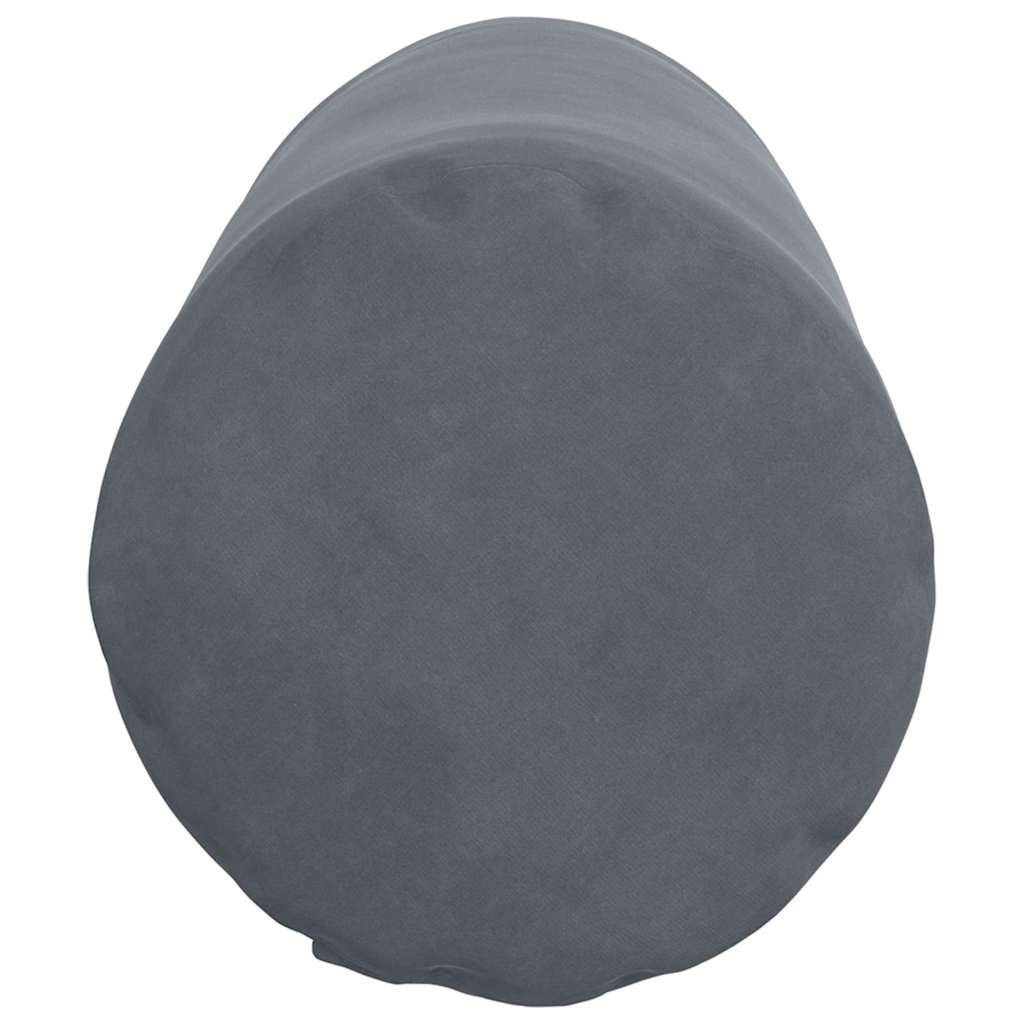 Hengerpárnák 2 pcs Sötétszürke Ø 25 x 70 cm Bársonyos szövet