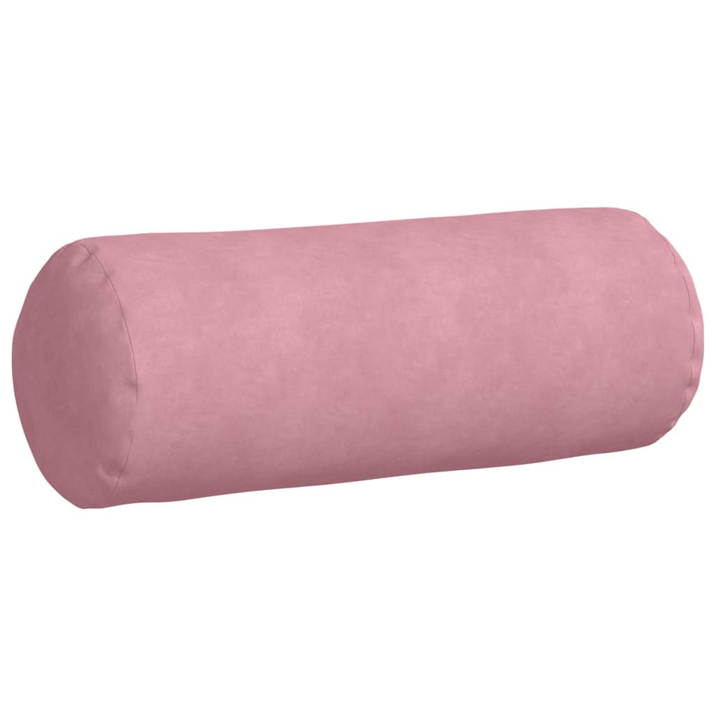 Hengerpárnák 2 pcs Rózsaszín Ø 25 x 70 cm Bársonyos szövet