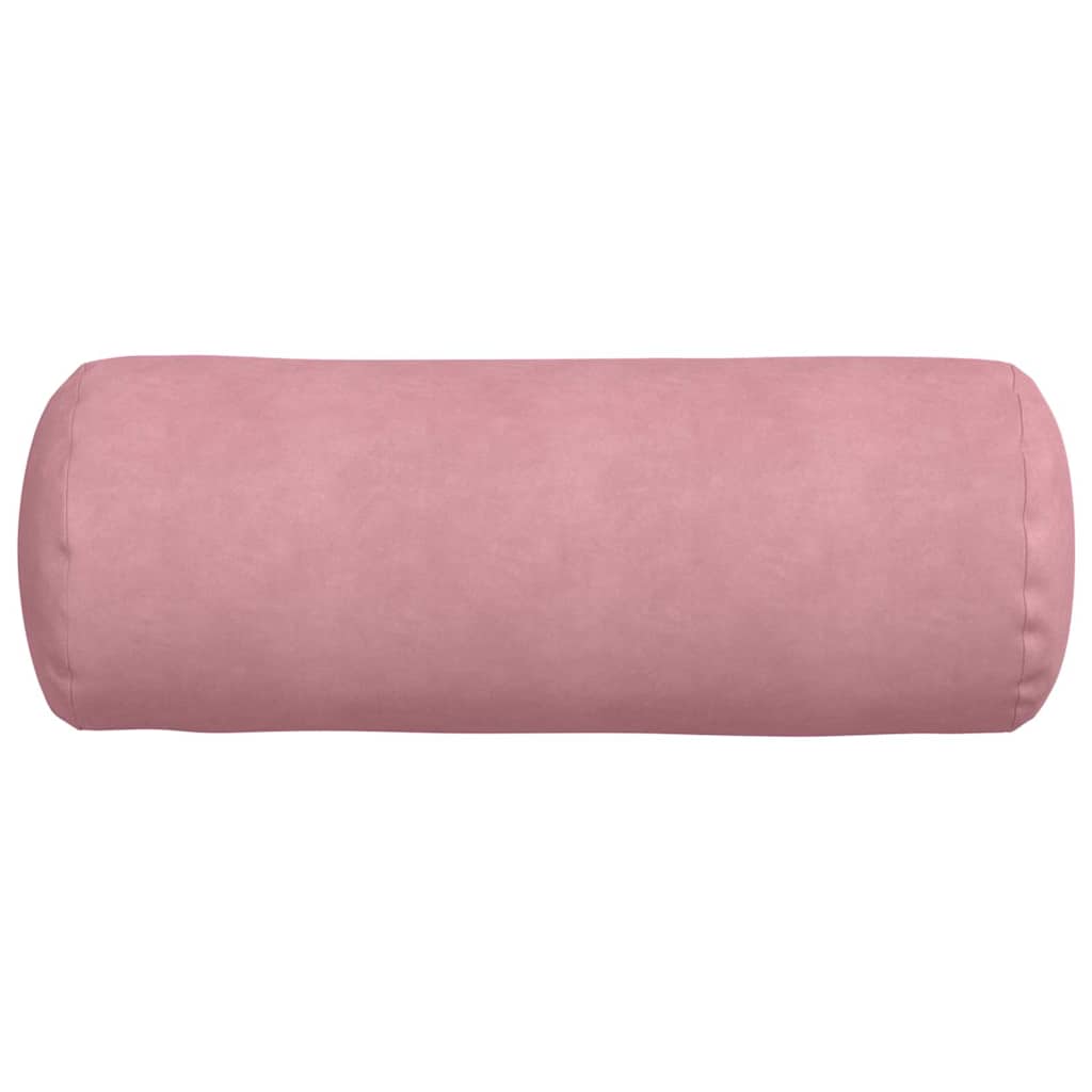 Hengerpárnák 2 pcs Rózsaszín Ø 25 x 70 cm Bársonyos szövet