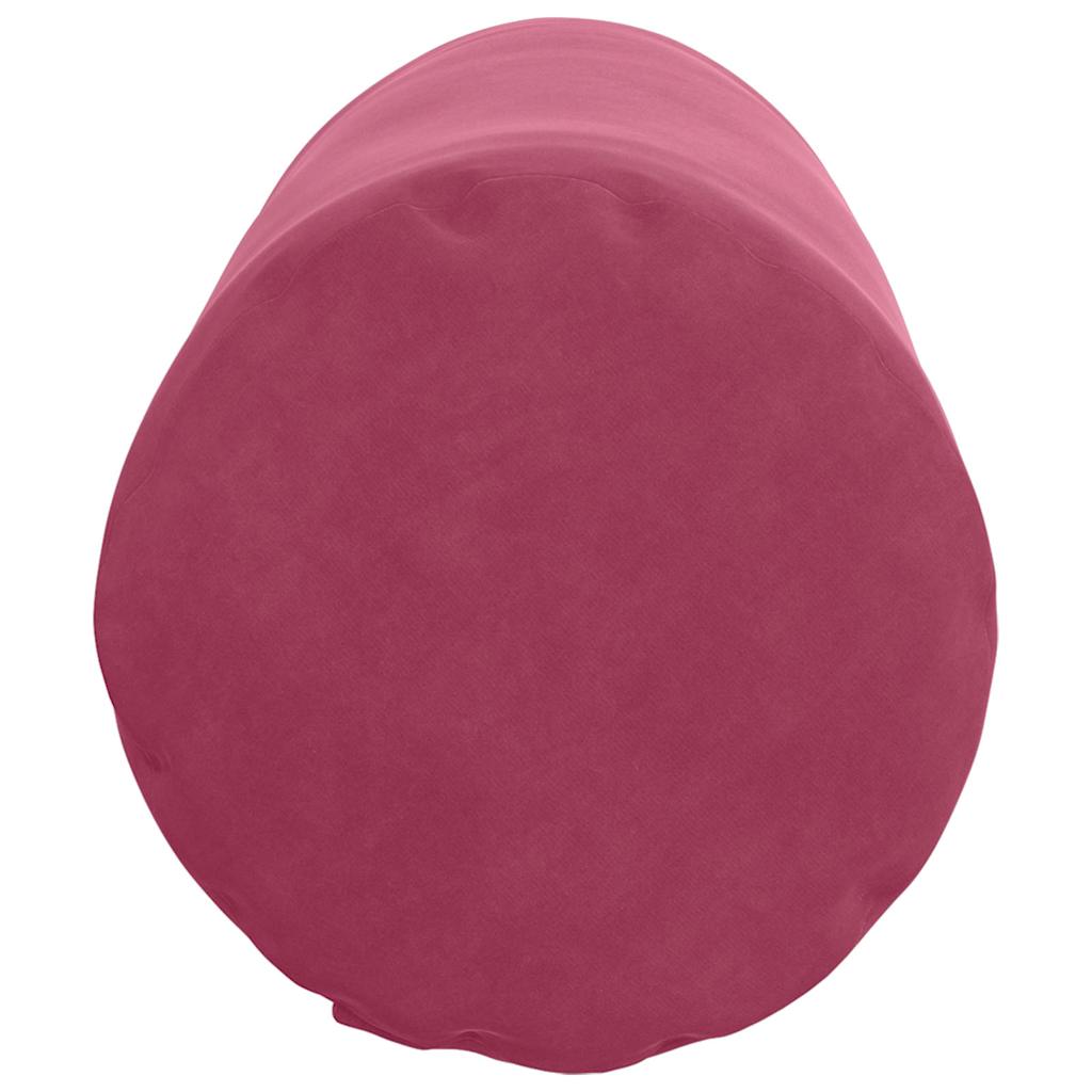 Hengerpárnák 2 pcs Bordó Ø 25 x 70 cm Bársonyos szövet