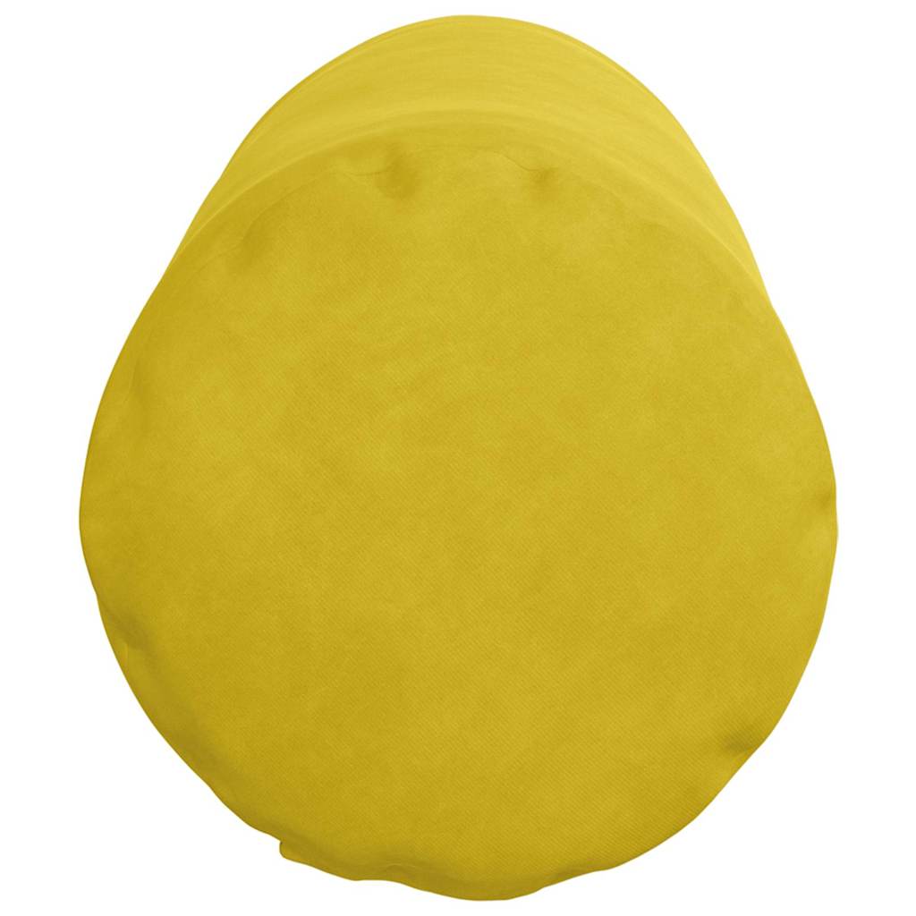 Hengerpárnák 2 pcs Sárga Ø 25 x 70 cm Bársonyos szövet