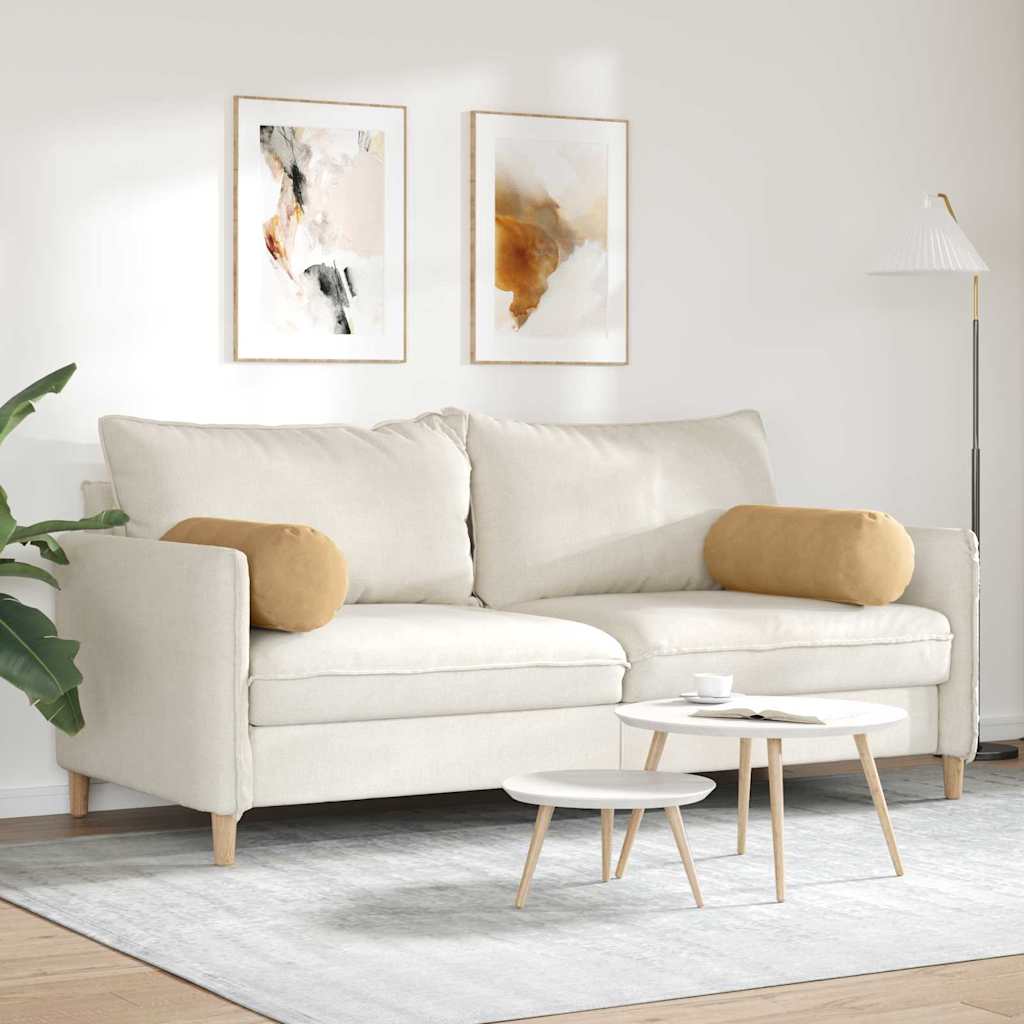 Hengerpárnák 2 pcs Barna Ø 25 x 70 cm Bársonyos szövet