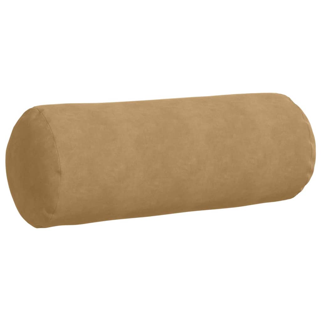 Hengerpárnák 2 pcs Barna Ø 25 x 70 cm Bársonyos szövet
